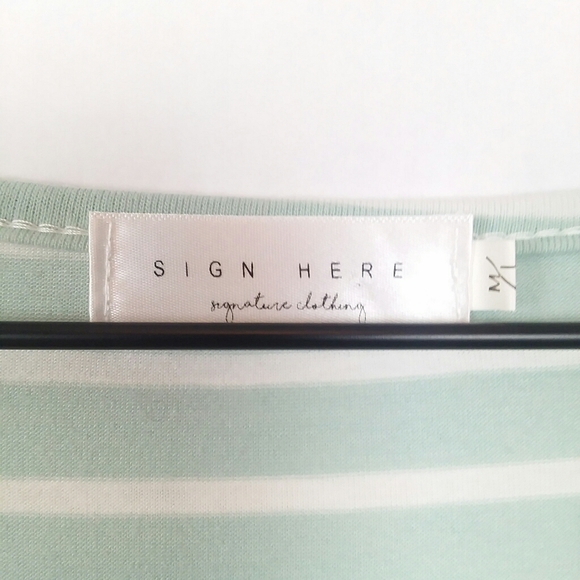 Sign Here striped midi tee dress with pockets - Picture 6 of 7